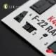 Kelik K48190 1/48 F-22 Raptor - Interior 3d Decals For Hasegawa