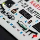 Kelik K48190 1/48 F-22 Raptor - Interior 3d Decals For Hasegawa