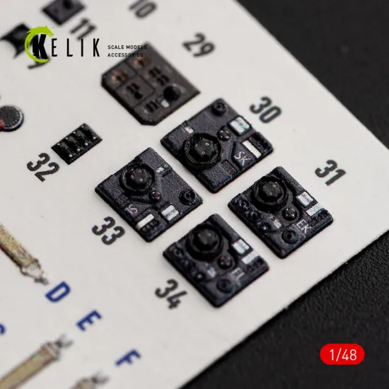 Kelik K48192 1/48 He-111 H-20 - Interior 3d Decals For Icm