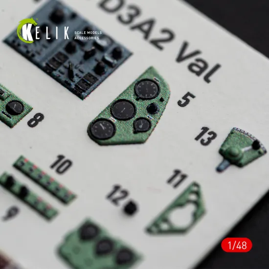 Kelik K48196 1/48 Aichi D3a2 Val - Interior 3d Decals For Wingsy Kits