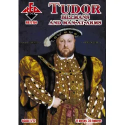Red Box 72156 1/72 Tudor Billmans And Man-at-arms Mid 16th Century Figures Model Kit