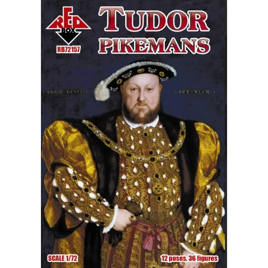 Red Box 72157 1/72 Tudor Pikemans Mid 16th Century Figures Model Kit