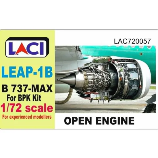 Laci 720057 1/72 Leap-1b Open Engine B 737 Max For Bpk Kit Resin Model
