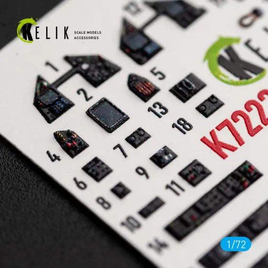 Kelik K72234 1/72 Mirage-2000d Interior 3d Decals For Dreammodel