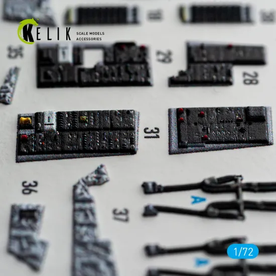 Kelik K72235 1/72 F-14d Tomcat Interior 3d Decals For Tamiya