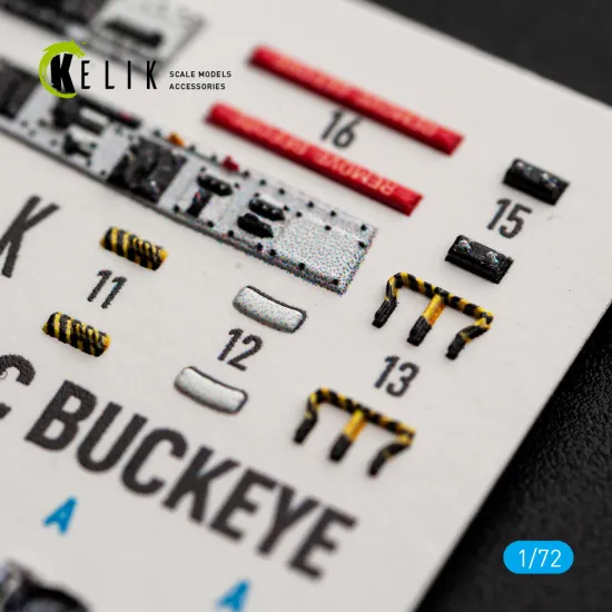 Kelik K72236 1/72 T-2c Buckeye - Interior 3d Decals For Wolfpack