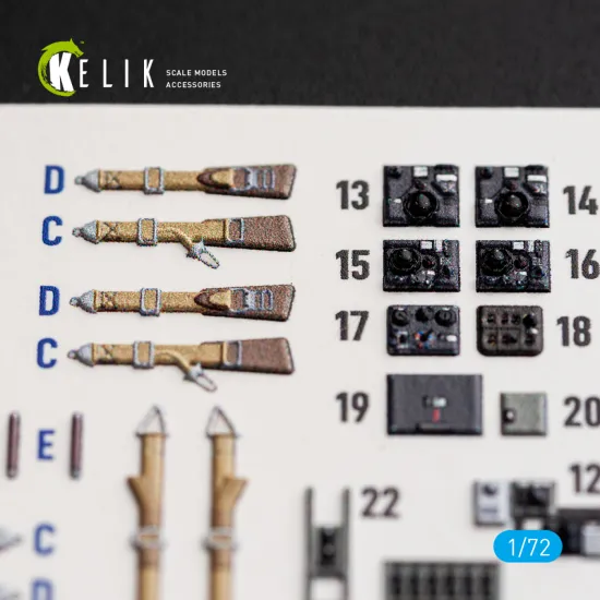 Kelik K72240 1/72 Fw-200 C-5/C-8 - Interior 3d Decals For Revell