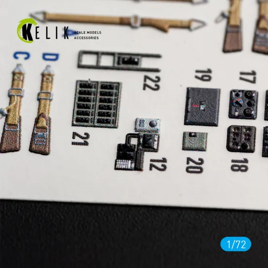 Kelik K72240 1/72 Fw-200 C-5/C-8 - Interior 3d Decals For Revell