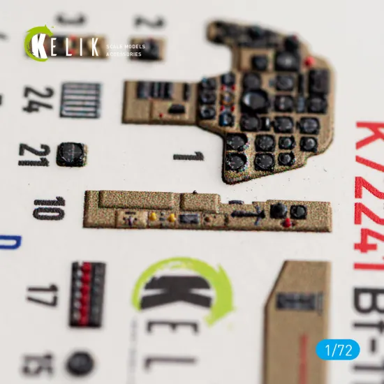 Kelik K72241 1/72 Bf-110c Early - Interior 3d Decals For Eduard
