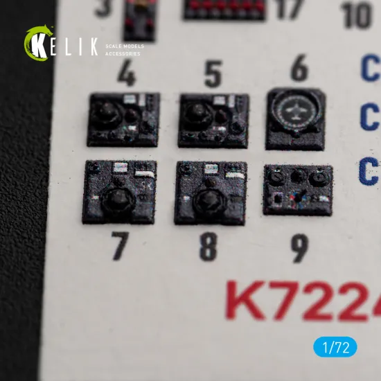 Kelik K72242 1/72 Bf-110c/D/E- Interior 3d Decals For Eduard