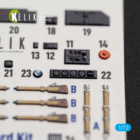 Kelik K72242 1/72 Bf-110c/D/E- Interior 3d Decals For Eduard