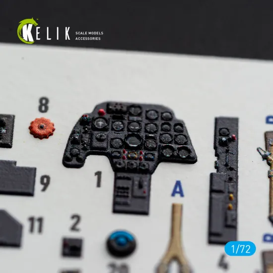 Kelik K72243 1/72 Bf-110g-4- Interior 3d Decals For Eduard Kit