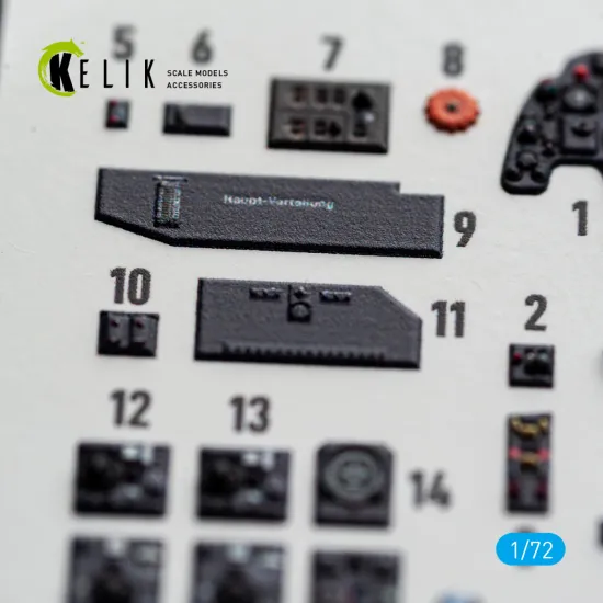Kelik K72243 1/72 Bf-110g-4- Interior 3d Decals For Eduard Kit