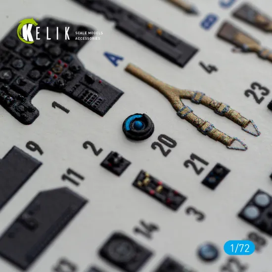 Kelik K72243 1/72 Bf-110g-4- Interior 3d Decals For Eduard Kit