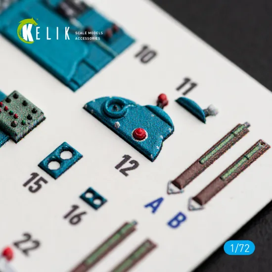 Kelik K72244 1/72 J1n1-s Gekko Interior 3d Decals For Fujimi/Hobby 2000