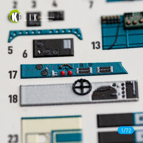 Kelik K72244 1/72 J1n1-s Gekko Interior 3d Decals For Fujimi/Hobby 2000