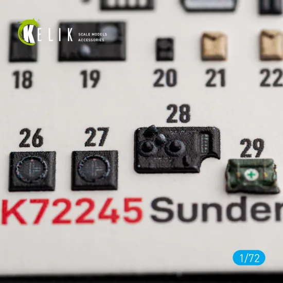 Kelik K72245 1/72 Sunderlend Mki/Ii - Interior 3d Decals For Special Hobby