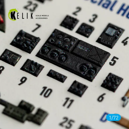 Kelik K72246 1/72 Sb2c-4 - Interior 3d Decals For Academy/Special Hobby