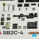 Kelik K72246 1/72 Sb2c-4 - Interior 3d Decals For Academy/Special Hobby