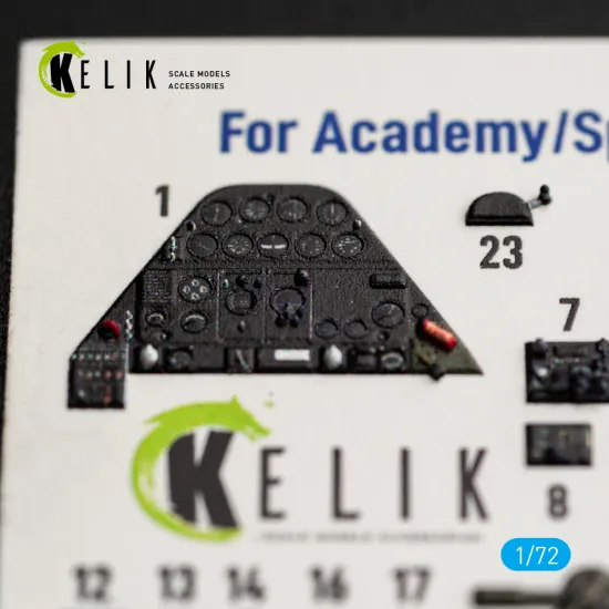 Kelik K72246 1/72 Sb2c-4 - Interior 3d Decals For Academy/Special Hobby