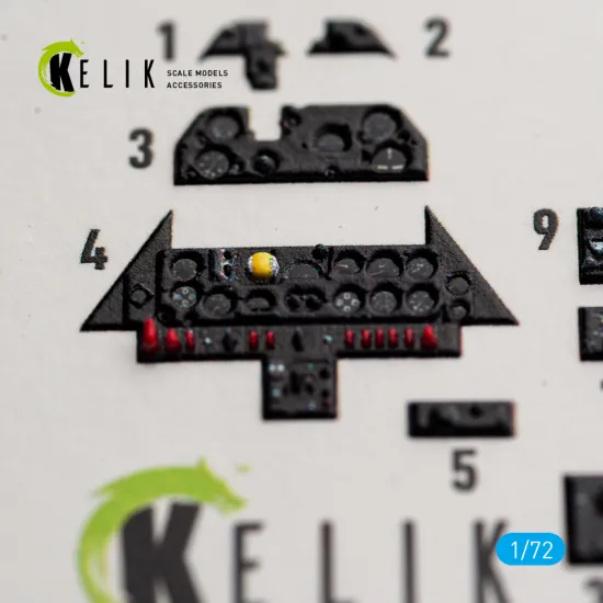 Kelik K72247 1/72 Sb2c-5 - Interior 3d Decals For Academy/Special Hobby