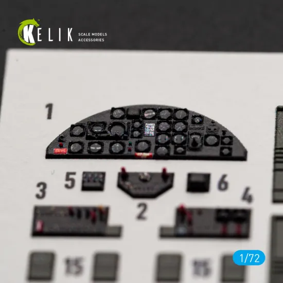 Kelik K72248 1/72 B-25j - Interior 3d Decals For Eduard Kit