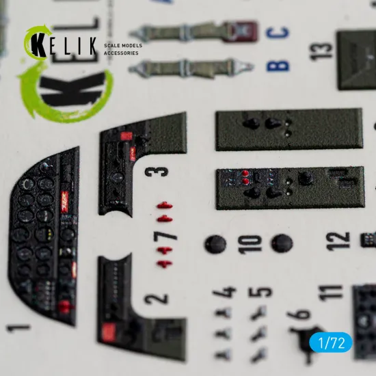 Kelik K72249 1/72 Vengeance Mk.i/Ia - Interior 3d Decals For Dorawings