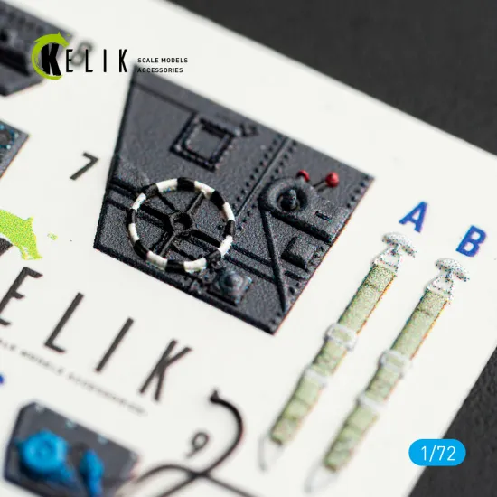 Kelik K72250 1/72 S-199 - Interior 3d Decals For Eduard Kit