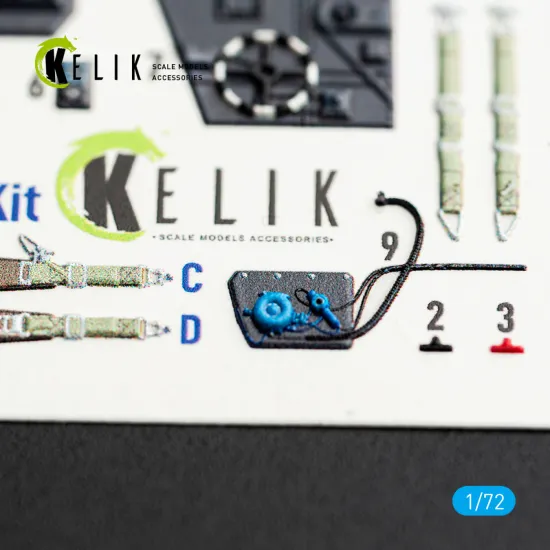Kelik K72250 1/72 S-199 - Interior 3d Decals For Eduard Kit