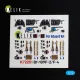 Kelik K72251 1/72 Bf-109 F-2/F-4 - Interior 3d Decals For Eduard