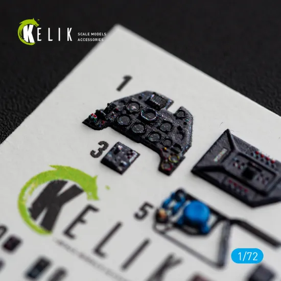 Kelik K72251 1/72 Bf-109 F-2/F-4 - Interior 3d Decals For Eduard