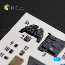 Kelik K72252 1/72 Bf-109 G-2/4 - Interior 3d Decals For Eduard Kit