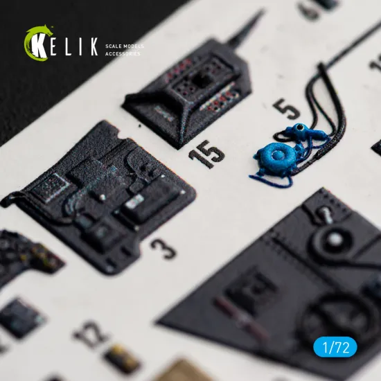 Kelik K72252 1/72 Bf-109 G-2/4 - Interior 3d Decals For Eduard Kit