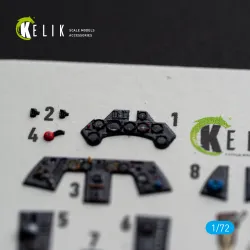 Kelik K72254 1/72 Fw-190a8/R-2 - Interior 3d Decals For Eduard Kit