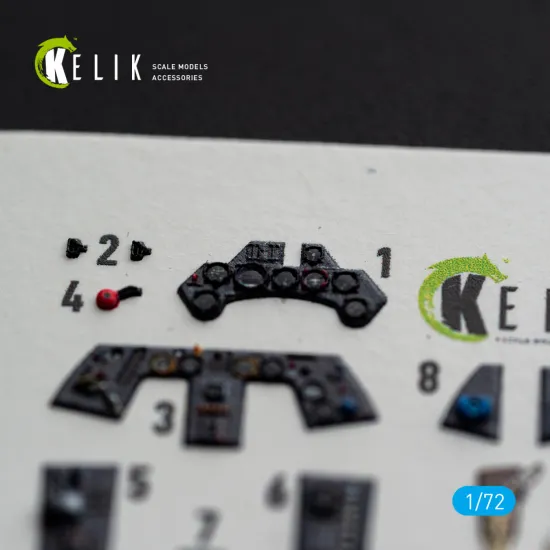Kelik K72254 1/72 Fw-190a8/R-2 - Interior 3d Decals For Eduard Kit
