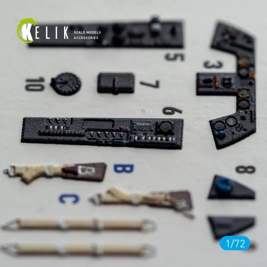 Kelik K72254 1/72 Fw-190a8/R-2 - Interior 3d Decals For Eduard Kit