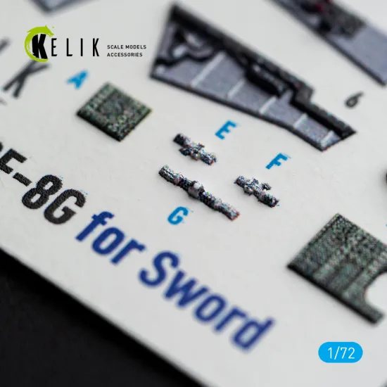 Kelik K72256 1/72 Rf-8g - Interior 3d Decals For Sword Kit