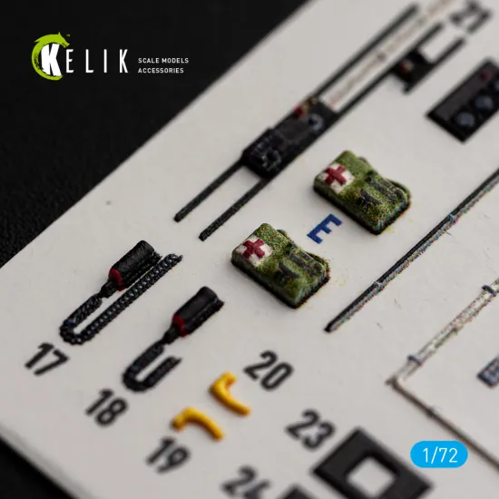 Kelik K72258 1/72 Ch-54a Tarhe - Interior 3d Decals For Icm Kit
