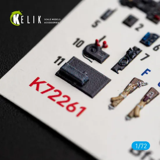 Kelik K72261 1/72 Bf-109k-4 - Interior 3d Decals For Eduard Kit
