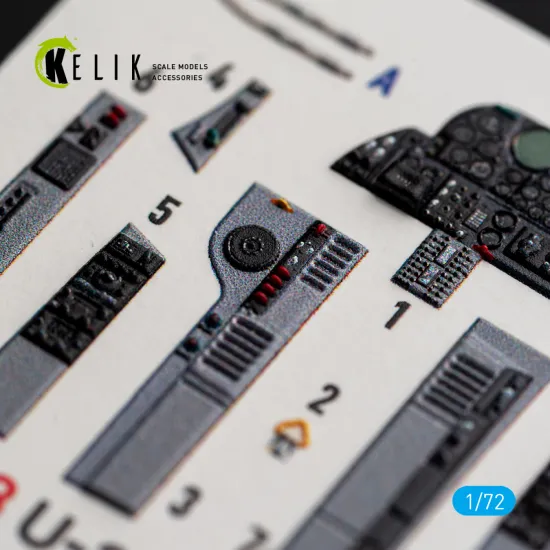 Kelik K72268 1/72 U-2c Dragon Lady Interior 3d Decals For Hobbyboss Kit