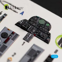 Kelik K72268 1/72 U-2c Dragon Lady Interior 3d Decals For Hobbyboss Kit