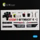 Kelik K72269 1/72 F-8ii Finback-b Interior 3d Decals For Trumpeter Kit