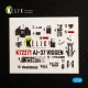 Kelik K72271 1/72 Aj-37 Viggen - Interior 3d Decals For Special Hobby Kit