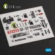 Kelik K72273 1/72 Sf-37 Viggen - Interior 3d Decals For Special Hobby Kit