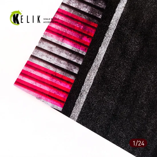 Kelik Ks24017 1/24 Racing Track For 2 Models Base Acrylic 3 Mm 240 X 240 Mm