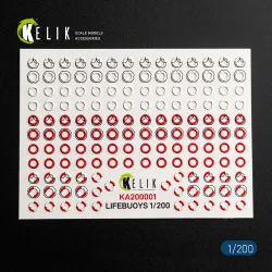Kelik Ka200001 1/200 Lifebuoys 3d Decal For Models
