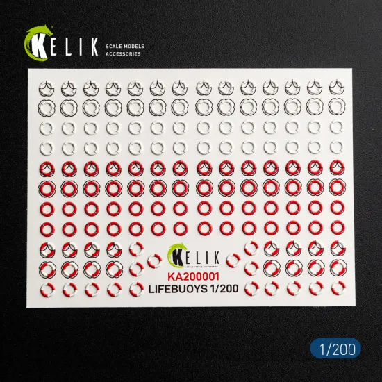 Kelik Ka200001 1/200 Lifebuoys 3d Decal For Models