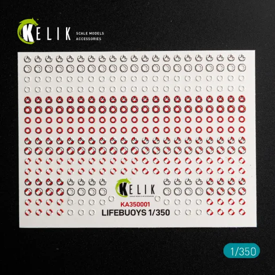 Kelik Ka350001 1/350 Lifebuoys 3d Decal For Models