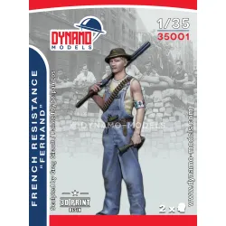 Dynamo Models 35001 1/35 French Resistance Fighter Fernand 3d Print Resin Kit