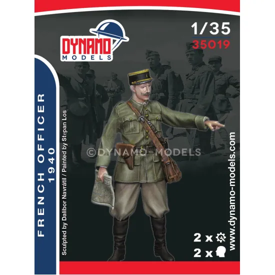 Dynamo Models 35019 1/35 French Officer 1940s Ww2 3d Print Resin Kit